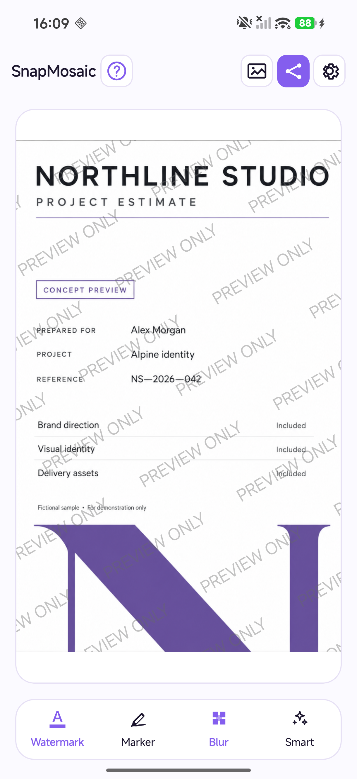 ADD YOUR OWN TEXT WATERMARK